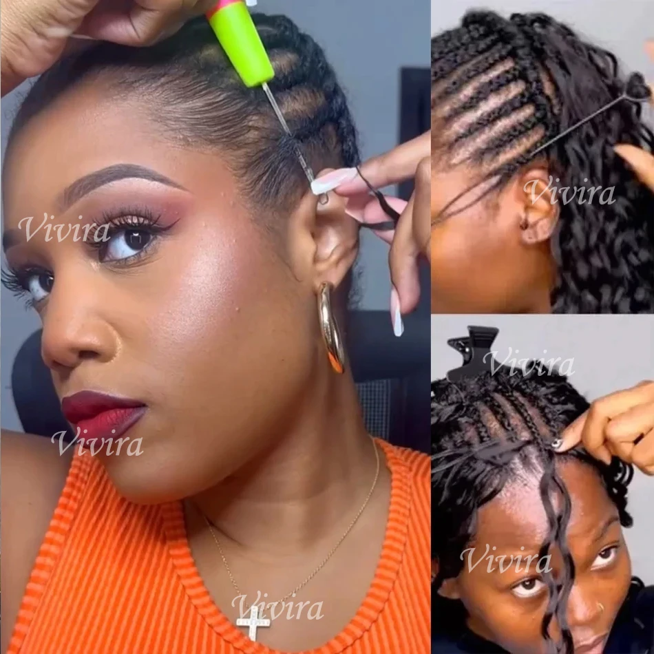 Deep Curly Crochet Hair Extensions - 100% Human Hair