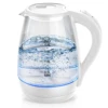 Electric Tea Kettle - CACHOO 1.7L Borosilicate Glass Electric Kettle with LED Indicator, Fast Boiling Hot Water Boiler 1