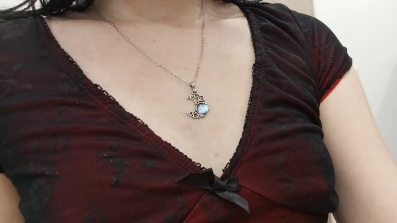 Moonstone Pendant Necklace | Antique Silver Design photo review