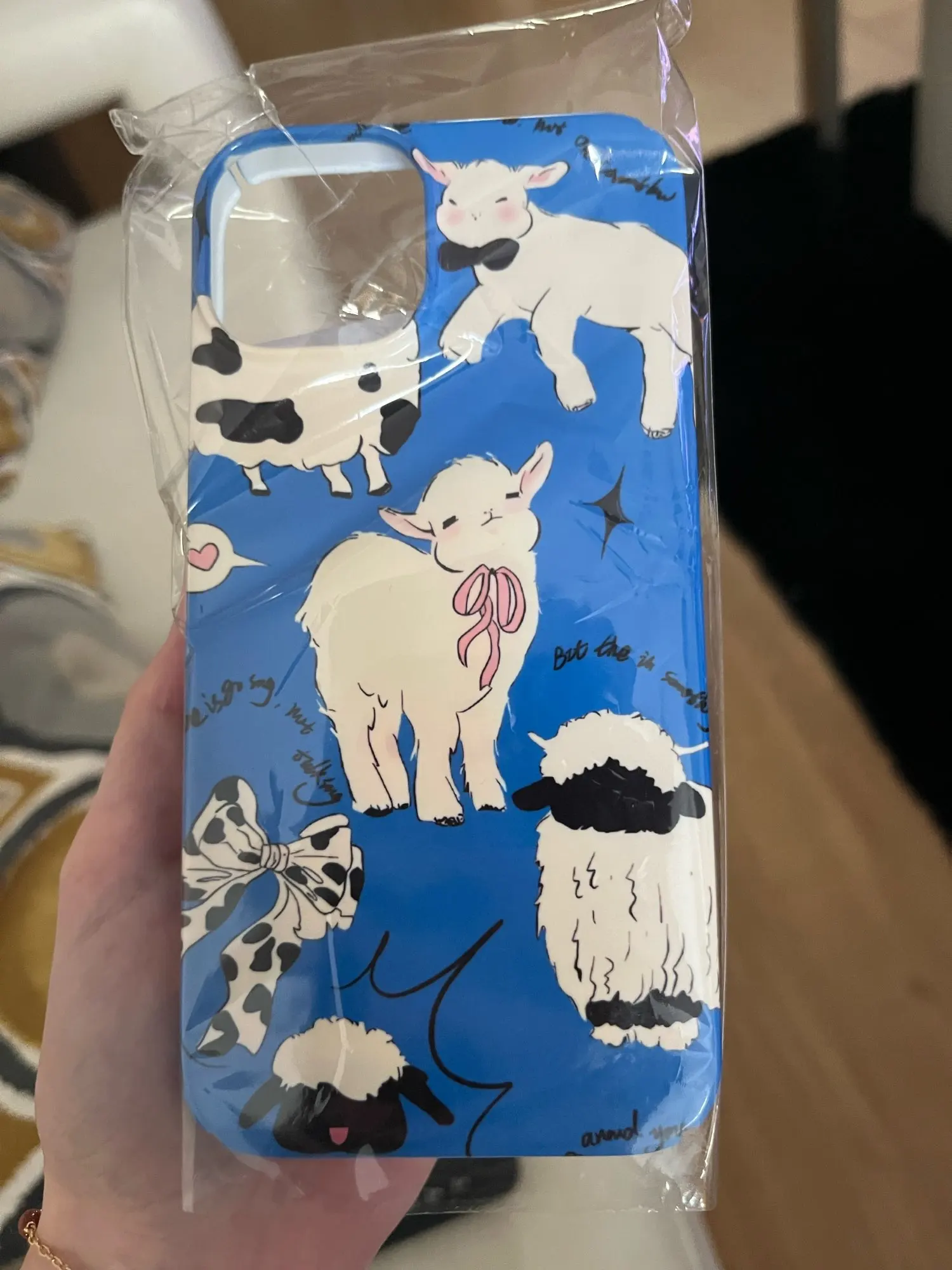 Little Lamb iPhone Case, customer photo
