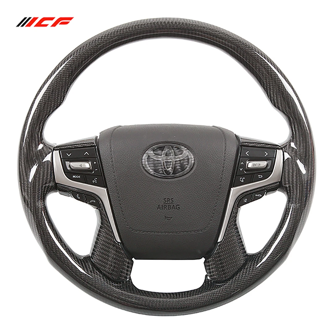 

Carbon Fiber Steering Wheel for TOYOTA Land LAND CRUISER， Sienna ，Crusier，Prado ,Crown,Alphard