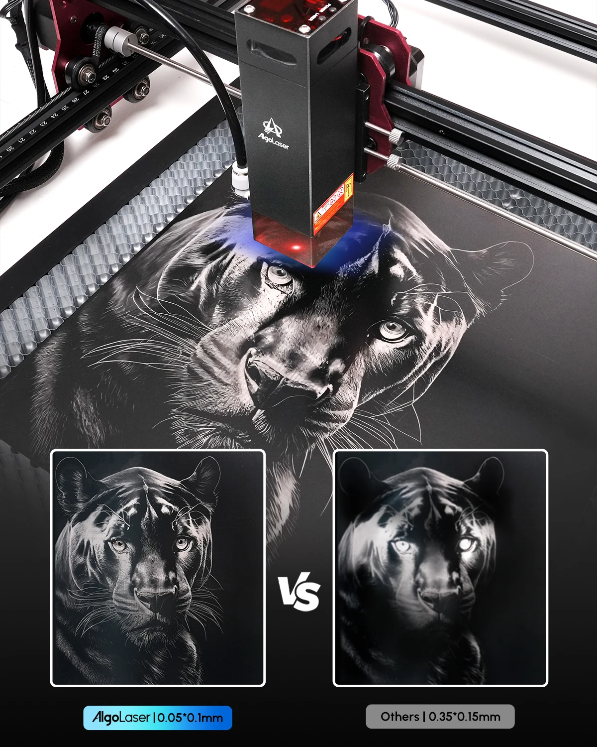 Laser Engraving Machine Algolaser Desktop Laser Engraver Cutter For Beginners 12000mm/min 20W DIY KIT Phone Connect Woodworking Metal Engraving