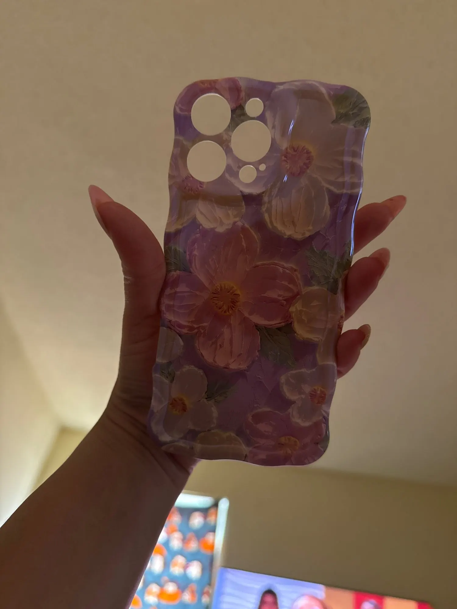 Colorful Retro Oil Painting Print Iphone Case photo review