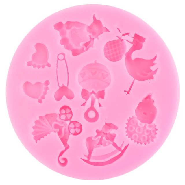 Baba Szilikon Formák Lábak Kézi Fondant Penész Zuhany Torta Díszítő Szerszámok Cukorkás Gyanta Agyag Csokoládé Gumpast - Image 5