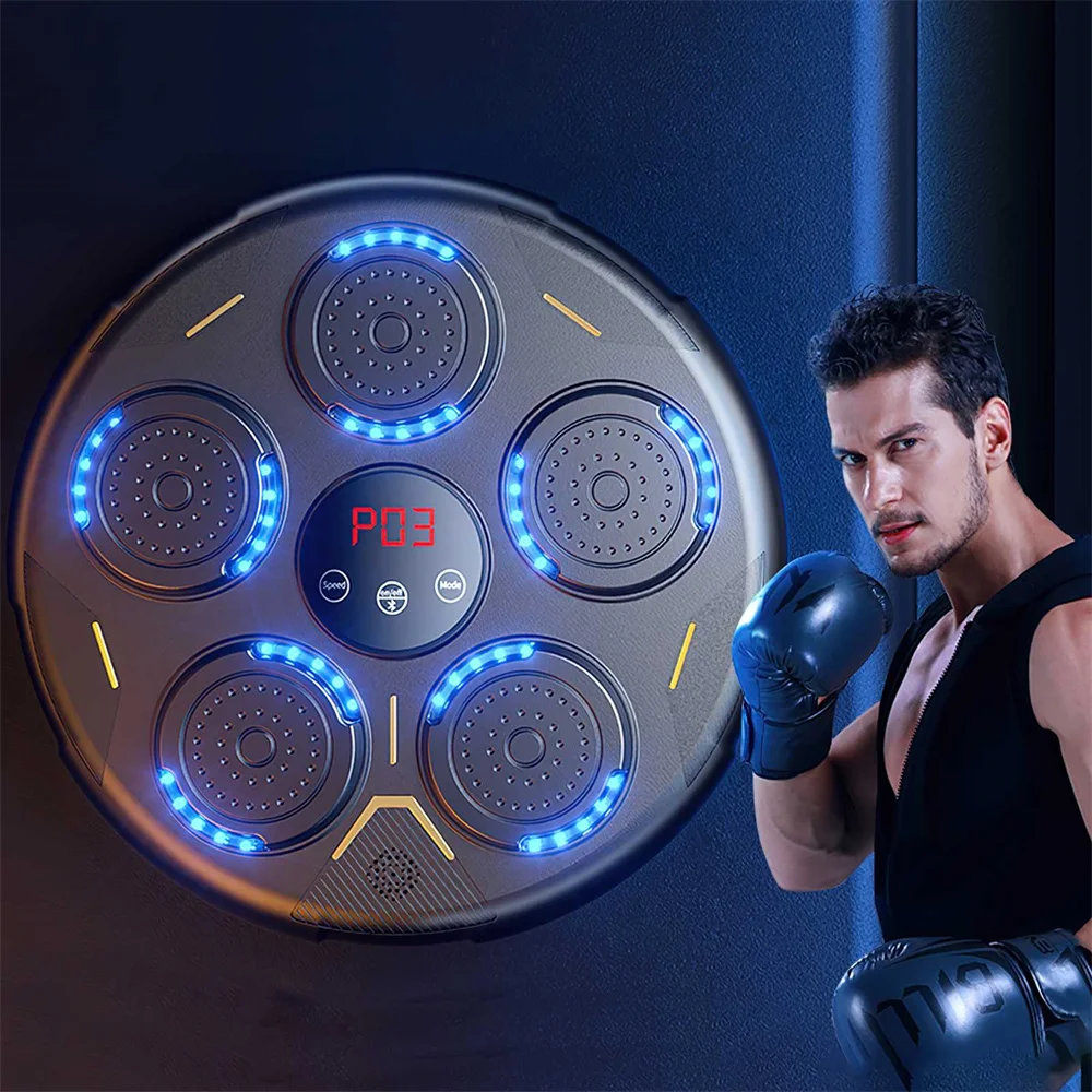 Entrenador de boxeo musical inteligente para niños y adultos, máquina de  boxeo de respuesta electrónica LED, bolsa de arena colgante de pared,  Compatible con Bluetooth - AliExpress