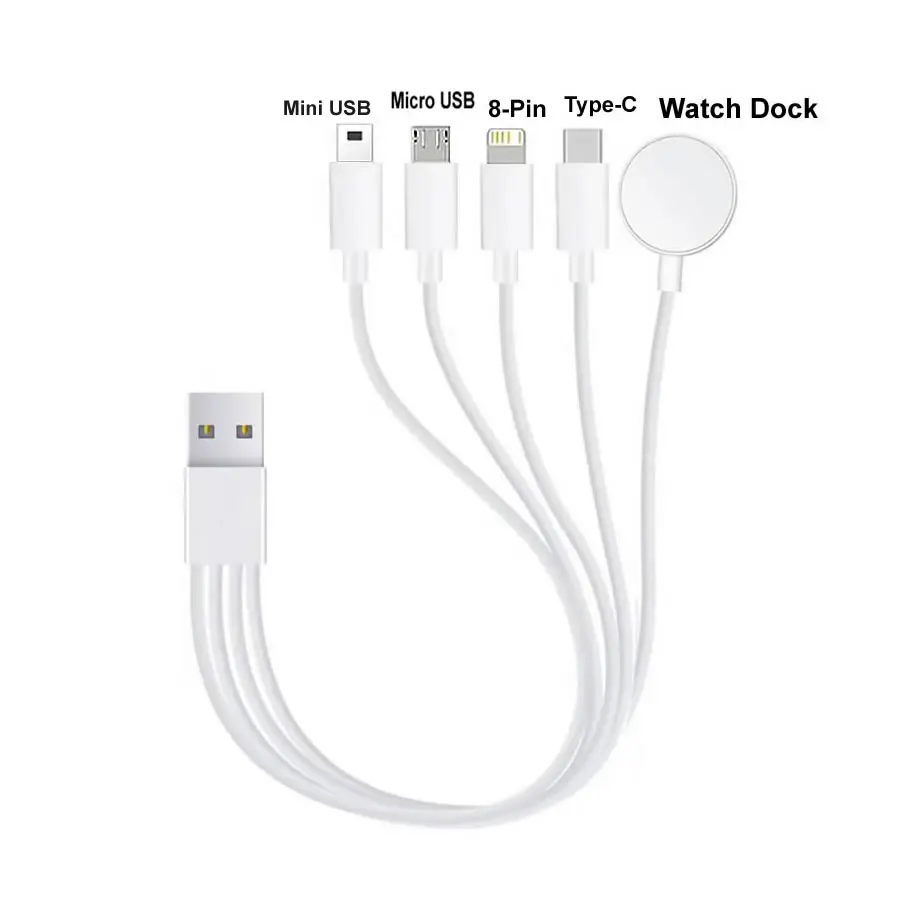 Versatile 5-in-1 Magnetic Charging Cable