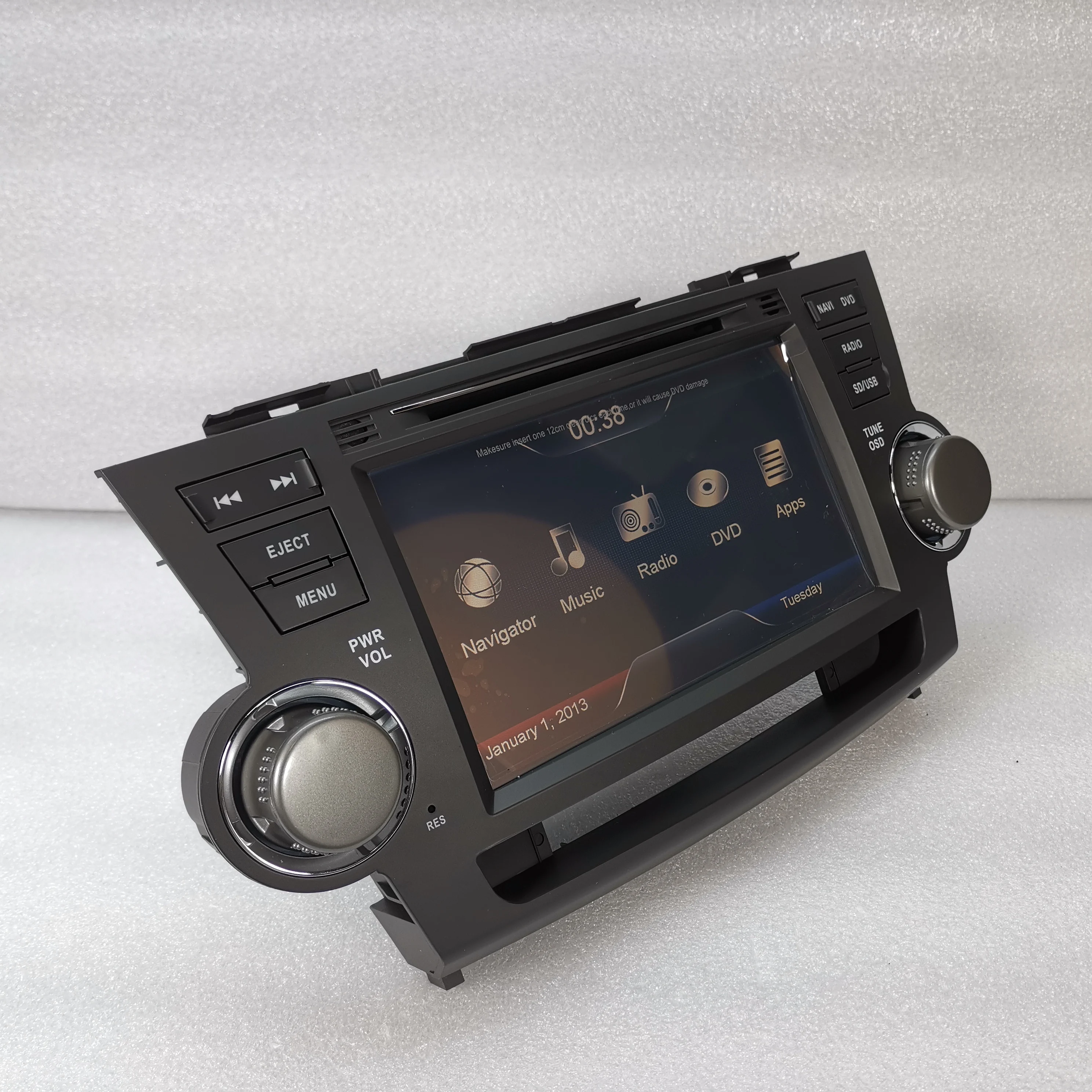 Фото Автомагнитола Toyota Highlander/ Kluger, мультимедийный стерео-приемник 2 Din, с GPS Навигатором №3
