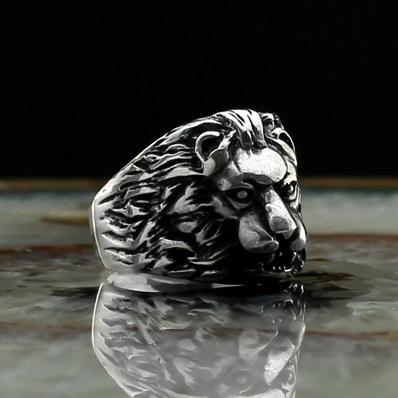 RARE PRINCE by CARAT SUTRA | Unique Designed Tiger Face Ring | 925 Ste –  caratsutra