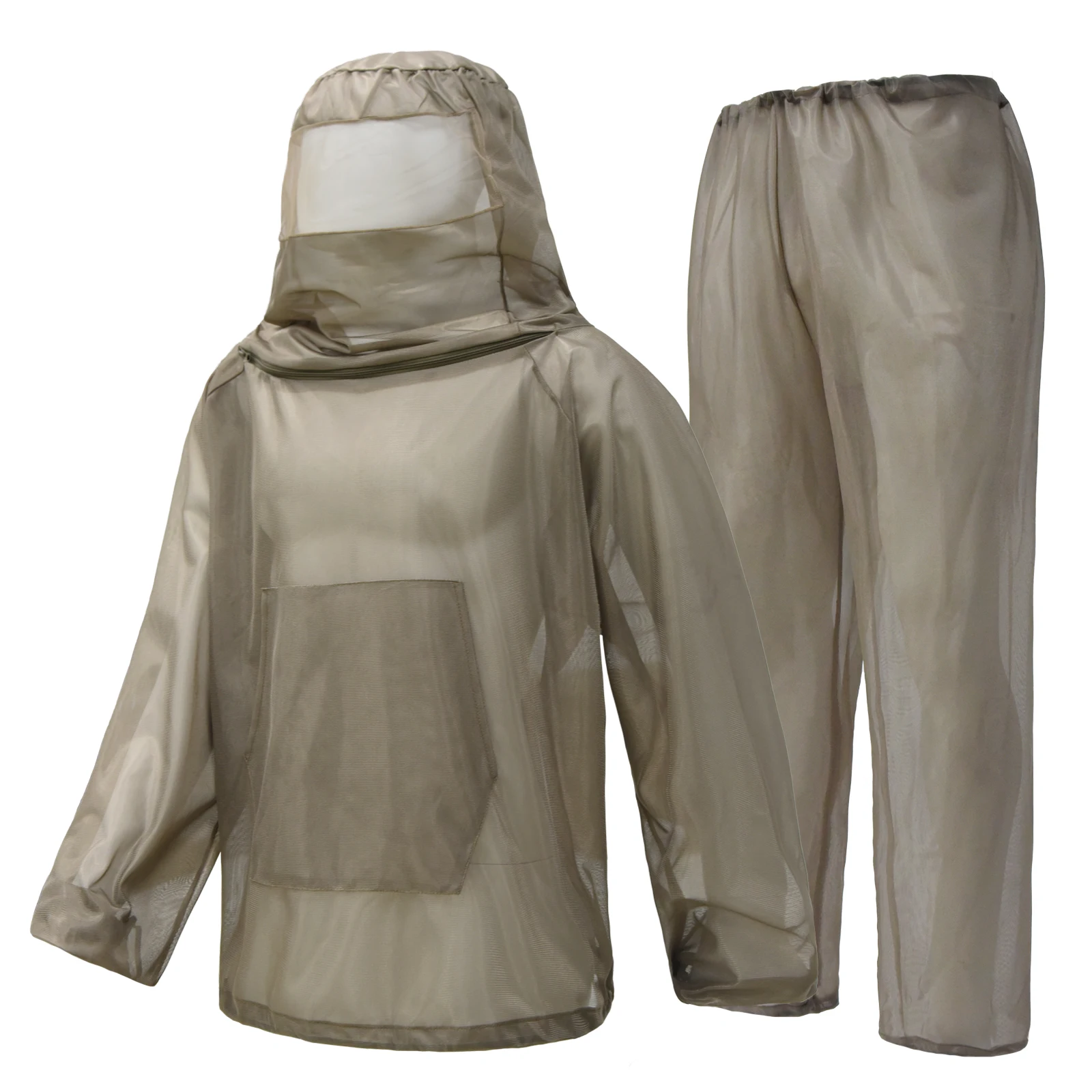 Outdoor Garden Khaki Mosquito-proof Anti-mosquito Beekeeping Hunting Ghillie Suits Fishing Camping Disguise Beekeeper Mesh Hood