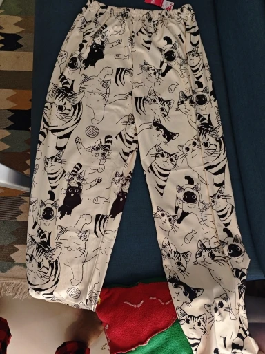 Cute Cat Pajama Pants, customer photo