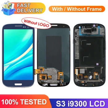 Schermo da 4,8" per Samsung Galaxy S3 Display LCD Touch Screen digitale con cornice per Samsung I9300 Galaxy S III I9300 I9300I