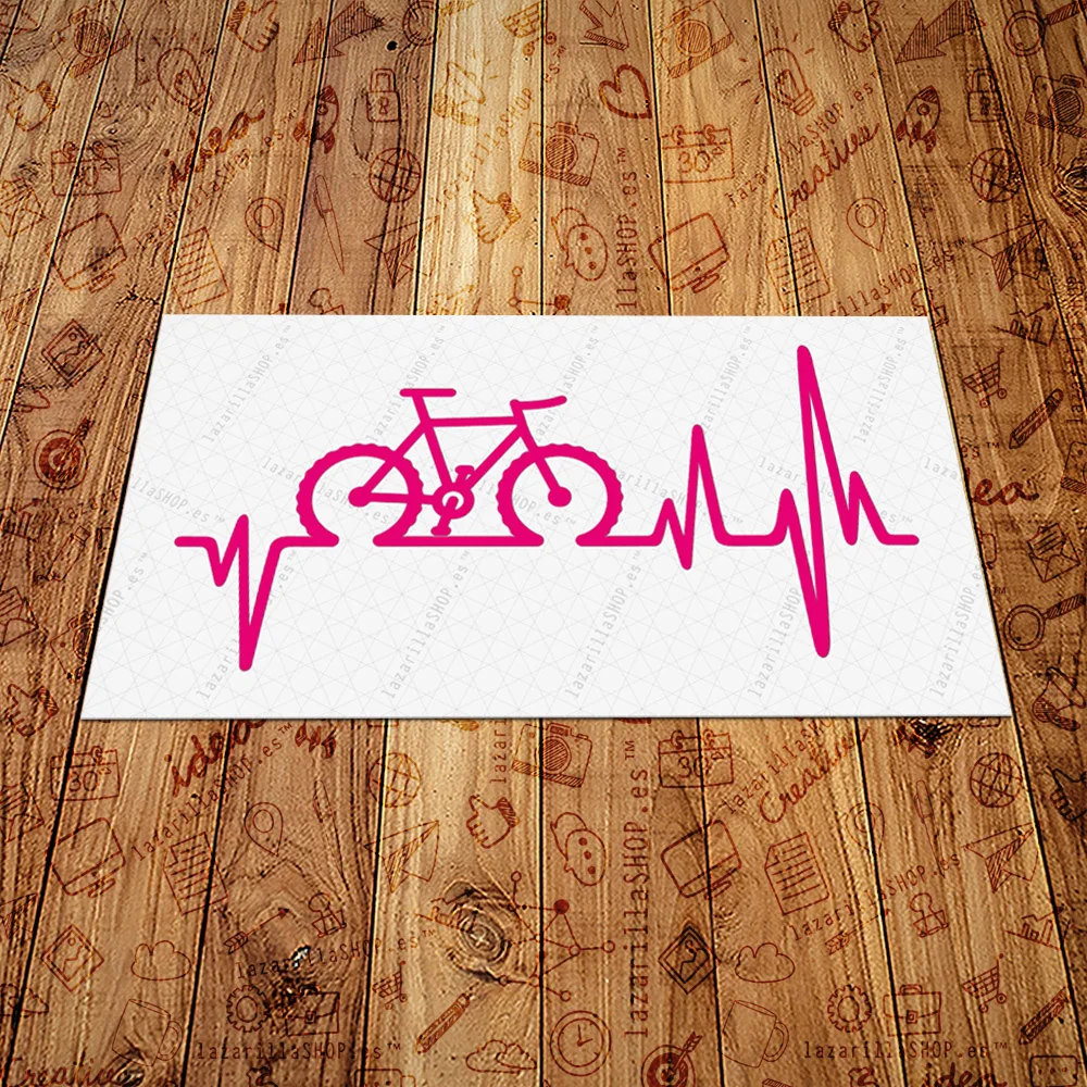 CARDIOMOTO 10CM PEGATINAS MOTO STICKER VINILO PARA EL CASCO COCHE MOTO  Varios Colores BIKE VAN PORTATIL