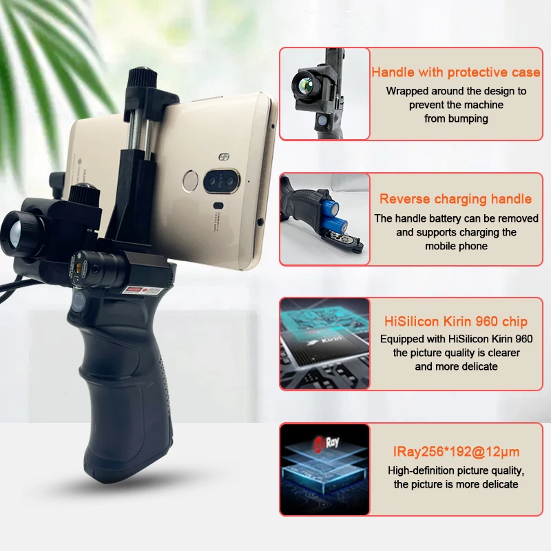Infiray Xinfrared T2 PRO 열화상 카메라, 사냥 카메라, 야외 검색, 적외선 야간 투시경 휴대폰, 안드로이드 C타입
