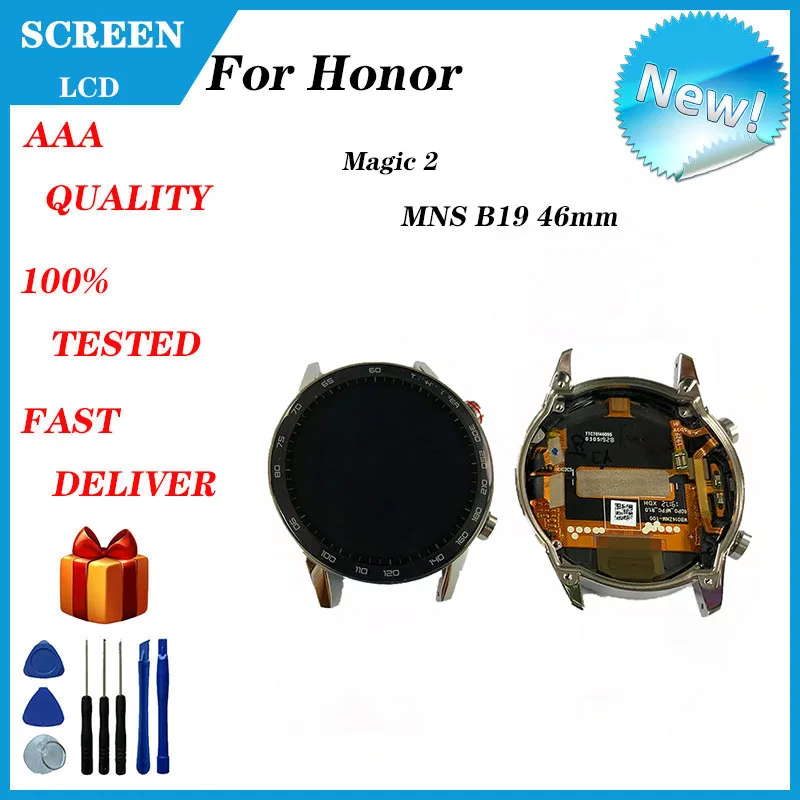 Montagem da Tela Lcd para Honor Ver Magic Tela Externa Reparo e Toque Relógio Inteligente 46 mm Mns-b19 Mns-b39 - Image 3