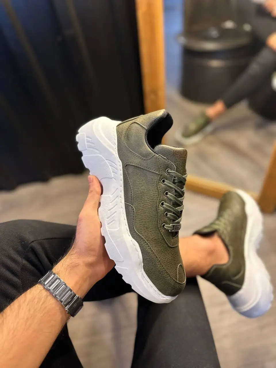 

The first high sole shoes of the new season