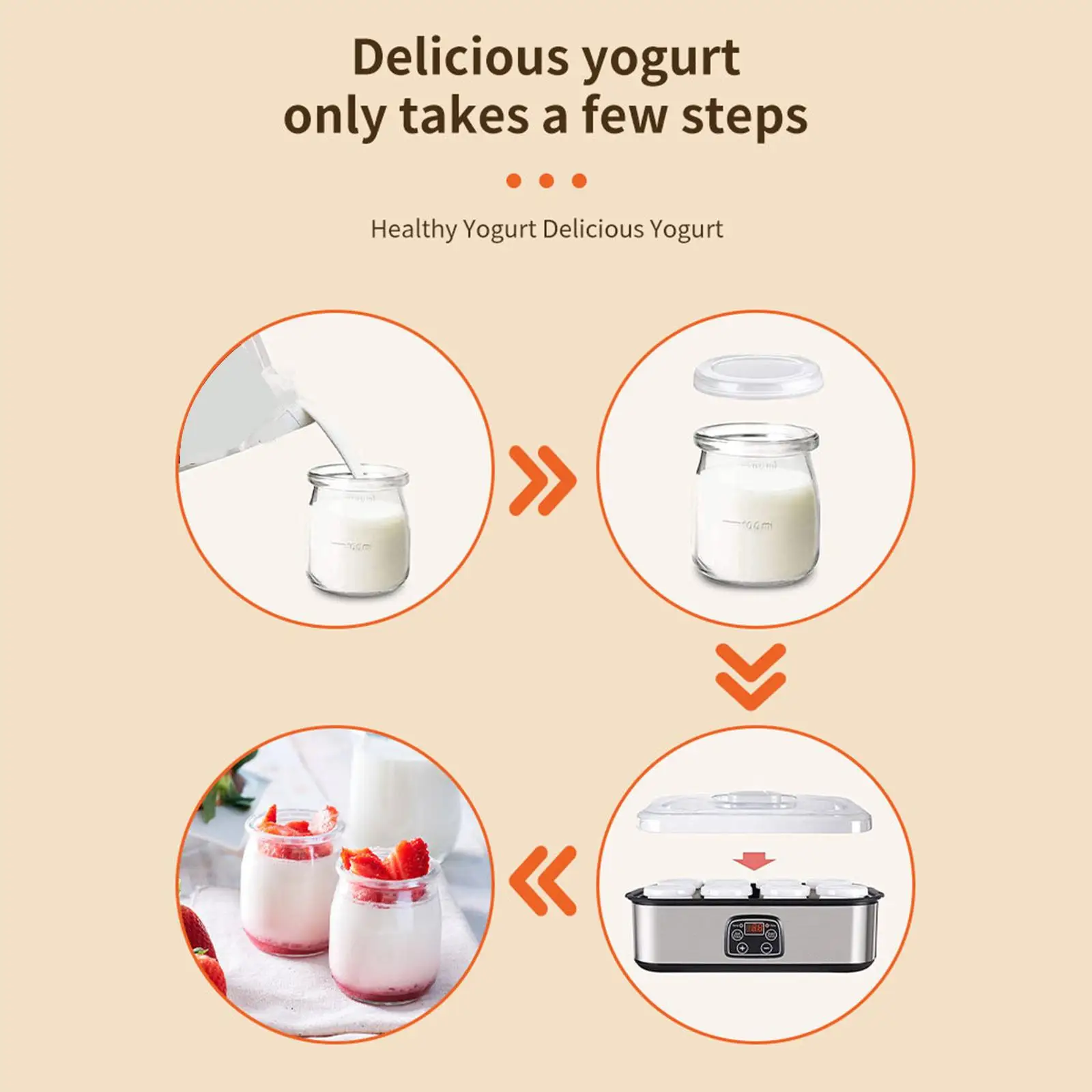 Automatic Yogurt Machine Milkshake Machine Jam Ice Cream Yogurt Pudding Professional Ice Cream Pudding Maker US