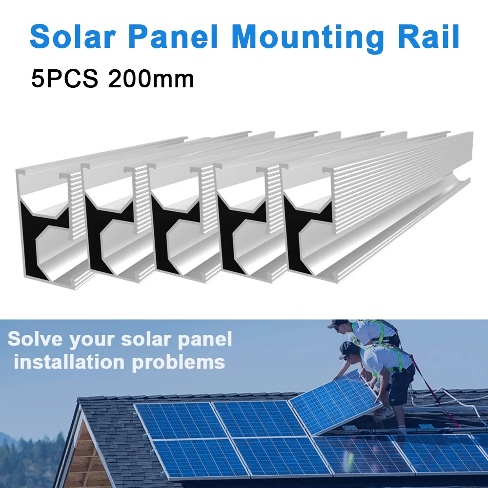 

Solar Panel Brackets Photovoltaic Panel Roof Mounting Rails Solar System Mounting Brackets Aluminium Rails For Roof Caravan Boat