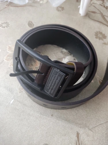 MIDNIGHT SOVEREIGN™ – Black Buckle Genuine Leather Belt photo review