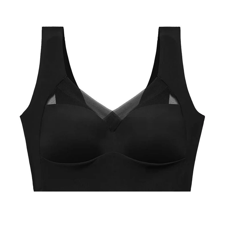 Burvogue Women Seamless Bras Plus Size Sports Bra Top Support Comfortable  Underwear Brassiere Yoga Fitness Sleep Vest Bralette - AliExpress