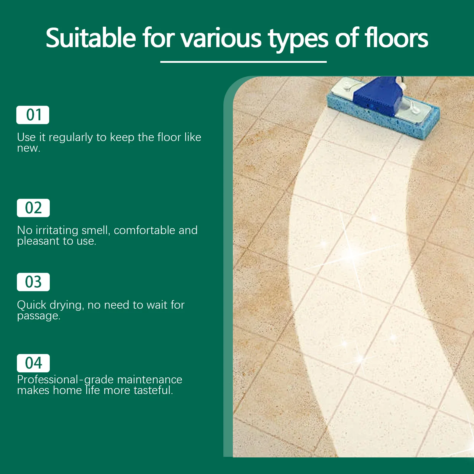 Jakehoe Multi-surface Floor Care Cleaner Restroing Gloss Dust Cleaning Deeply Nourish Maintainence Remove Odor Floor Clean Spray