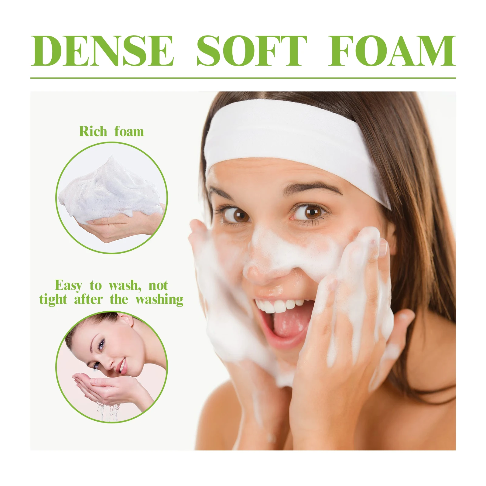 EELHOE Green Tea Face Cleanser Oil Control Face Cleansing Mousse Remove Blackheads Moisturizing Facewash Foaming Facial Cleanser 5