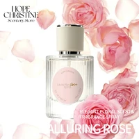 HOPE CHRISTINE Parfum de luxe à la rose pour femmes, parfum floral à la rose de Damas longue durée, flacon en verre élégant 50 ml 1