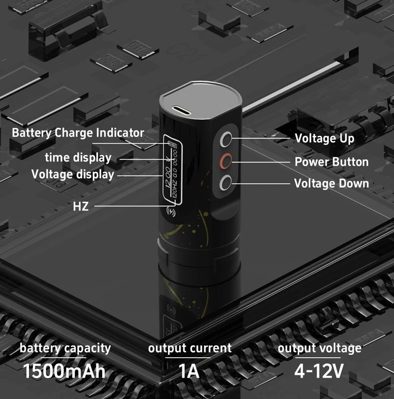 Tattoo Pen Tattoo Motor YILONG Flux MAX Permanent Makeup Machines Rotary Pen Wireless Tattoo Machine 2400mah Strong Coreless Motor Artist Body