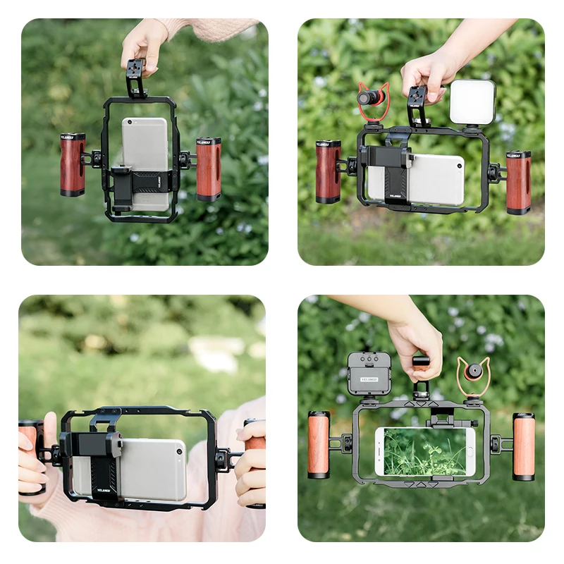 Mobile Smartphone Video Rig Gimbal Hand Stabilizer For Cell Phone Cage Film and Television Shooting Cradle Small camera gimbal stabilizer