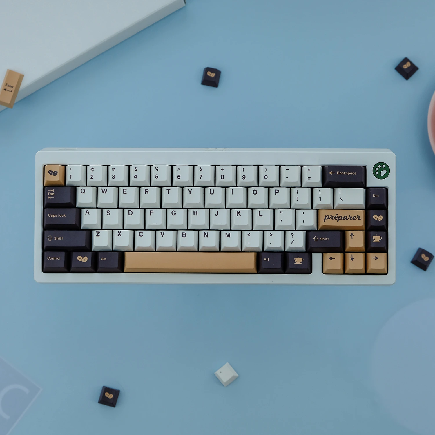 134 Keys GMK Coffee Mocha Keycaps Cherry Profile PBT Dye Sublimation ...