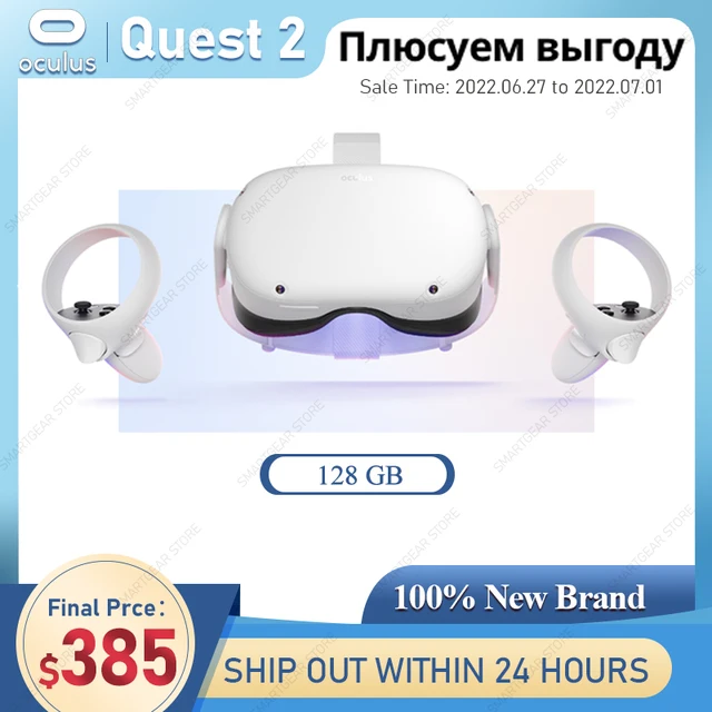 Oculus Quest 2 128GB VR Glsses VR Advnced All In One Virtul Relity Hedset Disply Pnormic Somtosensory Gme nuovo IN mgzzino|Video Gme Consoles|  