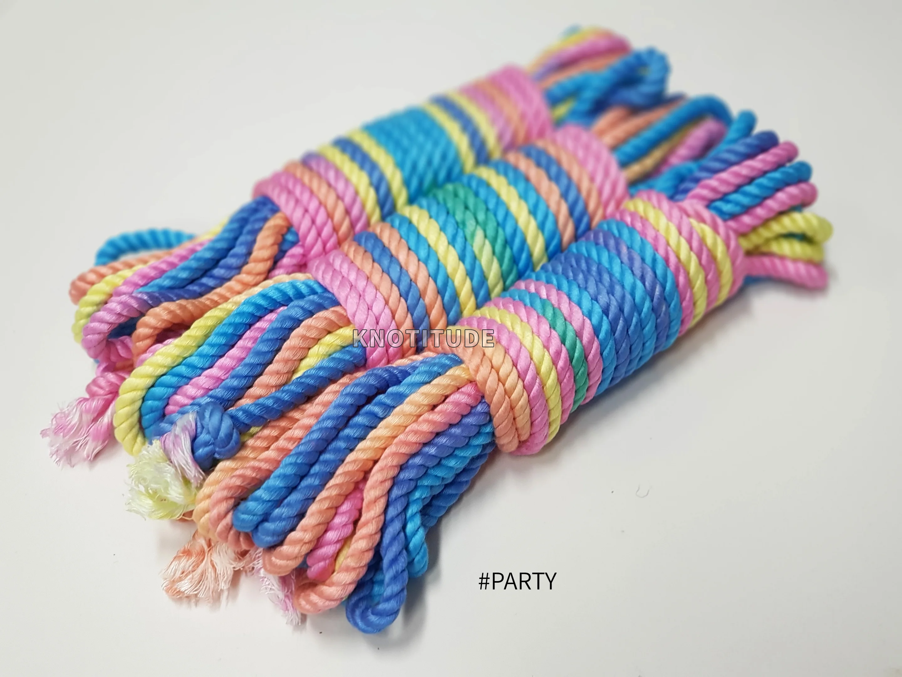 Multi Colored BAMBOO ROPE  6mm x 8M  diy Bondage Rope 5