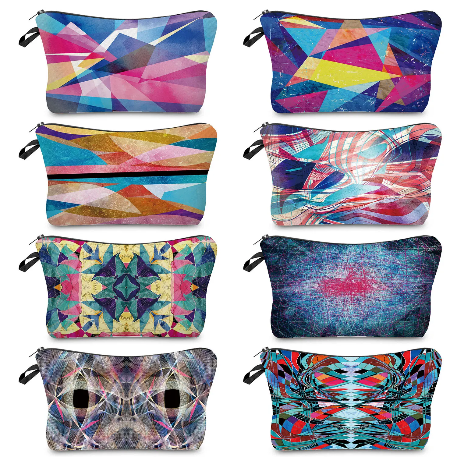 

Женская косметичка из разноцветных блоков, подходящая ко всему дорожная дамская сумочка для косметики с оригинальным дизайном, модный уличный карандаш для студентов