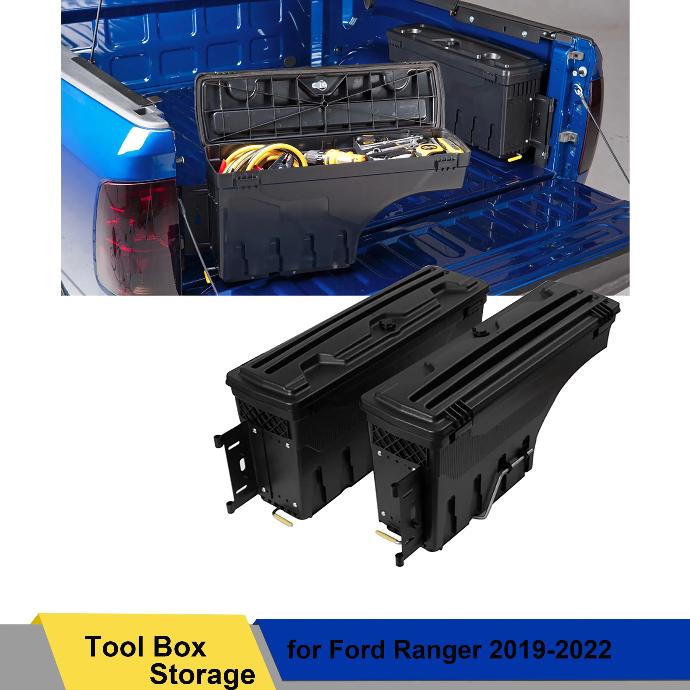 Trunk Tray Tool Box Storage Tailgate Swing Case Storage Toolbox For