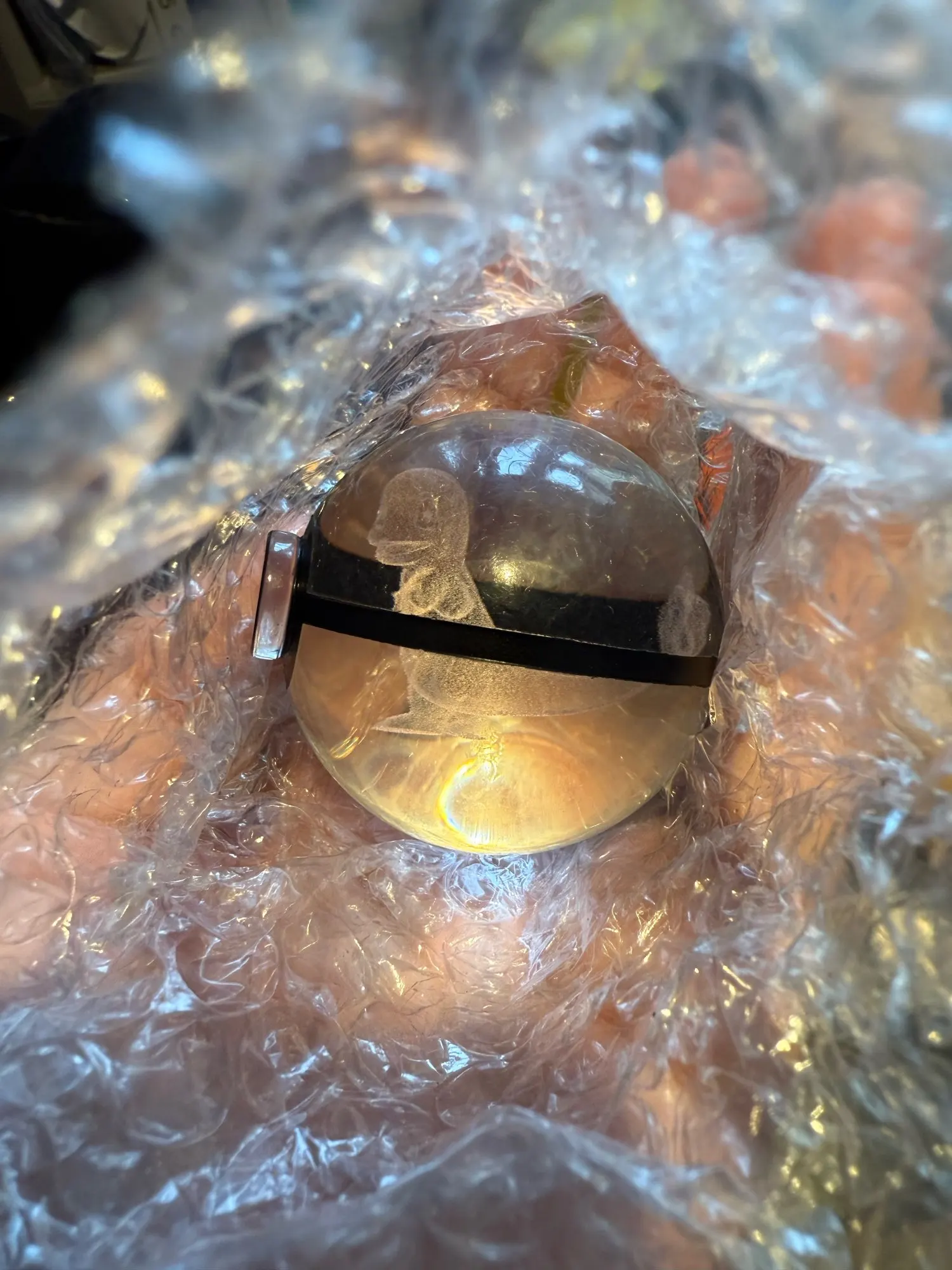 Pokemon Crystal Ball 3D Pikachu Gengar Mewtwo Night Light Lamp