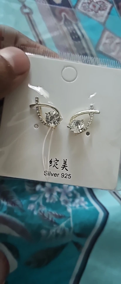 Korean Style Fashion Cross Stud Earrings photo review