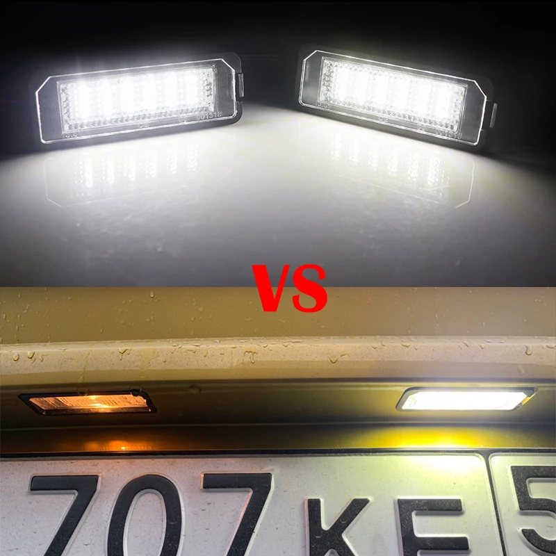 12V LED Number Plate Lamp For Porsche 987 Boxster Cayenne 911 Carrera Turbo 991