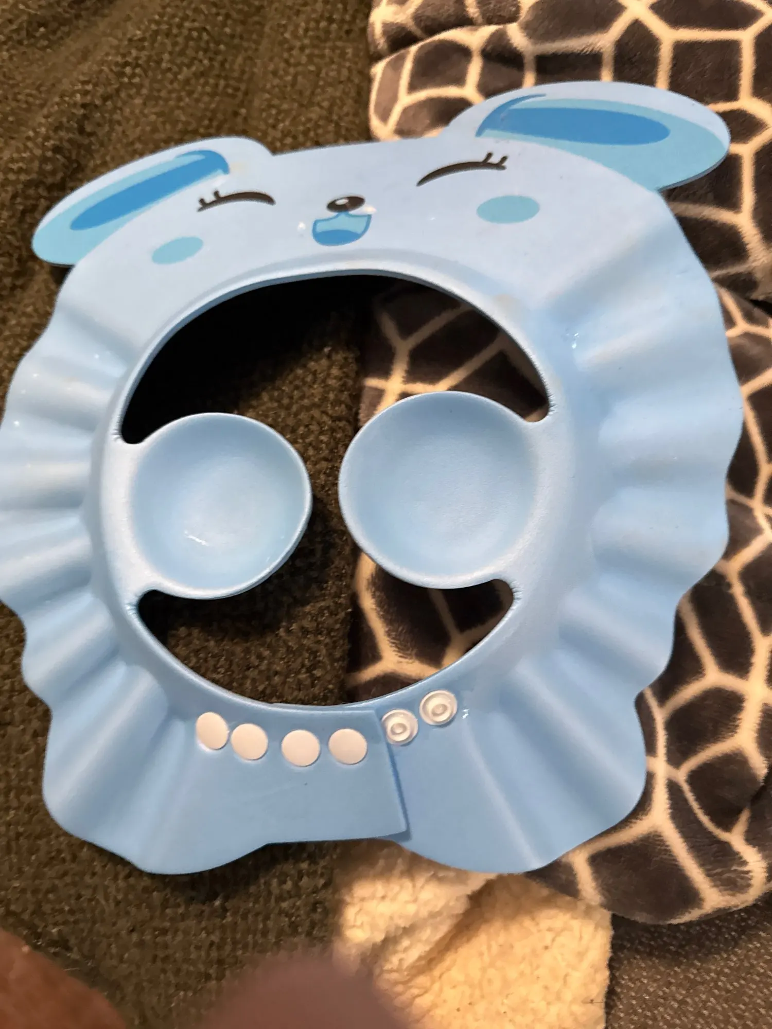 Bonnet de bain pour enfants réglable – Chapeau de shampoing bébé, protection oreilles et yeux, couvre-tête de douche photo review