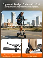 Trottinette électrique Fynzo T11, moteur 1100W, batterie 48V 15.6Ah, vitesse maximale 45 km/h, autonomie 60 km, E-ABS + freins à disque avant et arrière 3