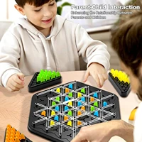 Chain Triangle Chess Game Triggle Rubber Band Game Educational Interactive Game Battle Set For Family Party Gift 1