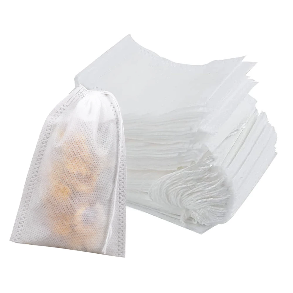 Disposable Tea Filter Bags ,Tea Bags Tea Bags Drawstring Herb Loose Tea bag for Brew Tea Cold Brew Coffee