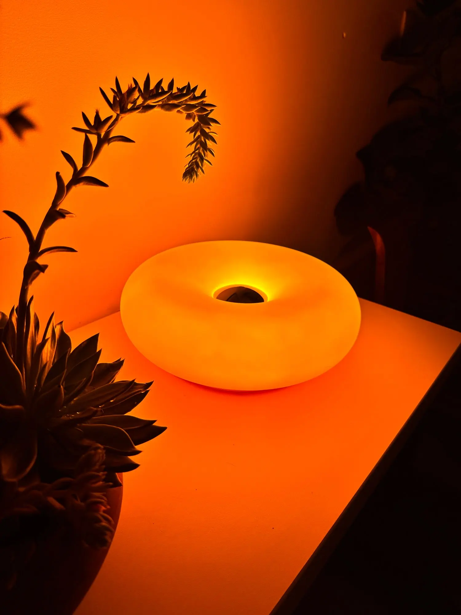 Vintage Donut Bauhaus Lamp, customer photo