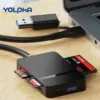 8-in-1 Card Reader USB3.0 Hub CF/SD/MS/TF Memory Card Reader for PC iPhone15 16 Trail Camera Converter External USB Flash Drive 1