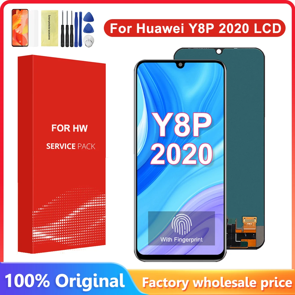

100% New Original 6.3" For Huawei Y8p 2020 LCD AQM-LX1 Y8P Display Enjoy 10s LCD Touch Digitizer Screen For Huawei P Smart S