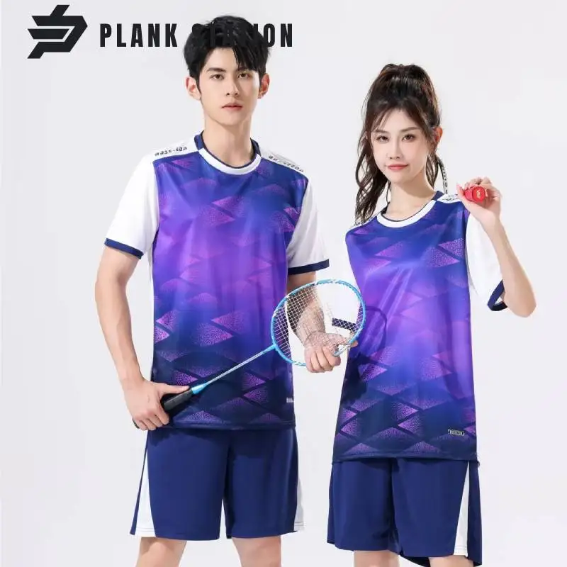Tennis Outfit Two Piece For Men Women Kid Volleyball Golf Basketball Running Soccer Football Couple Family Clothing Breathable