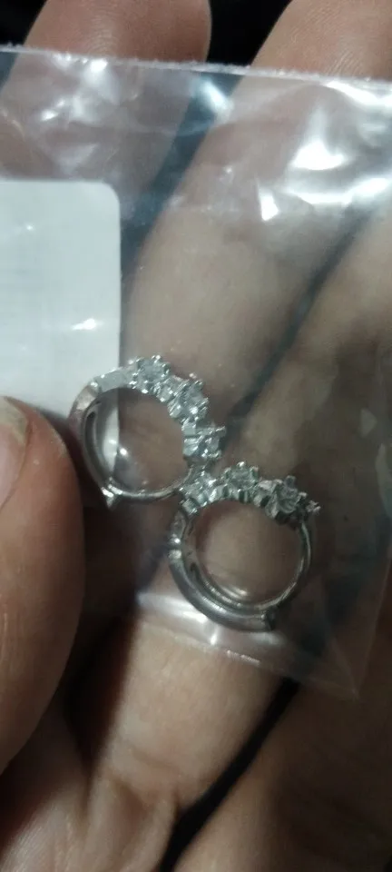 Pendientes de aguja de Plata de Ley 925 para mujer, joyería de alta calidad a la moda para boda, flor de circón de cristal, perno bonito photo review