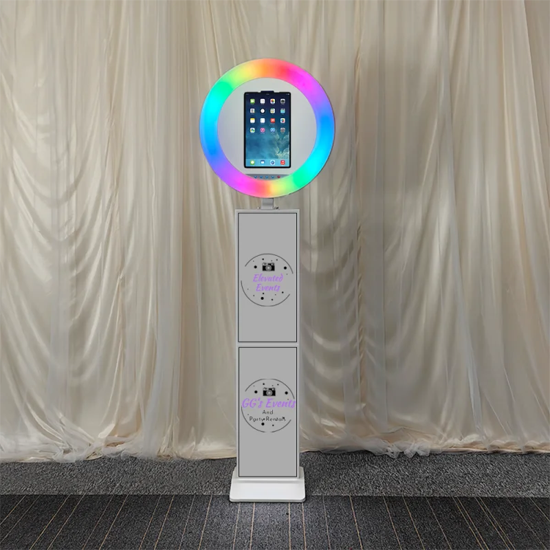 iPad Photo Booth, Selfie Maker, Adjustable Case with LED Ring Light for Events, Parties, Weddings A7bbe52ee860842ea84fb1756bee891a3U