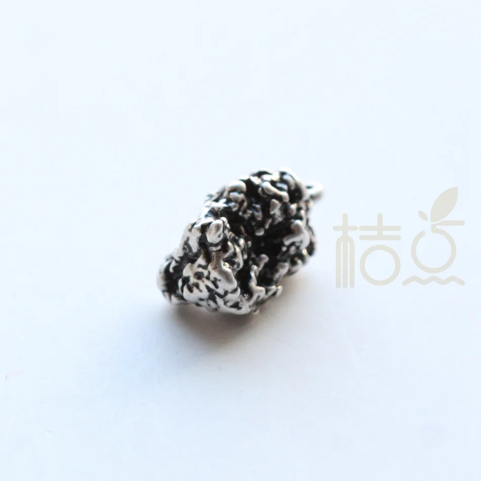 Premium Plated Solid Brass Nugget - 13x7mm