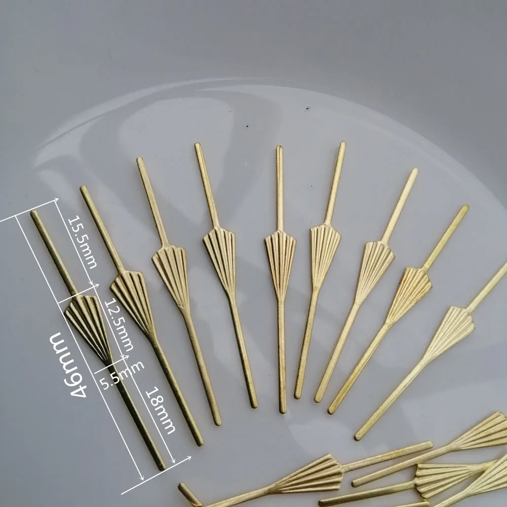 100PCS 45mm/1.77inch Gold Metal Arrow Connectors Pins for Crystal Prisms Beads Chandelier Pendant Lamp Lighting Parts metal buckles connectors