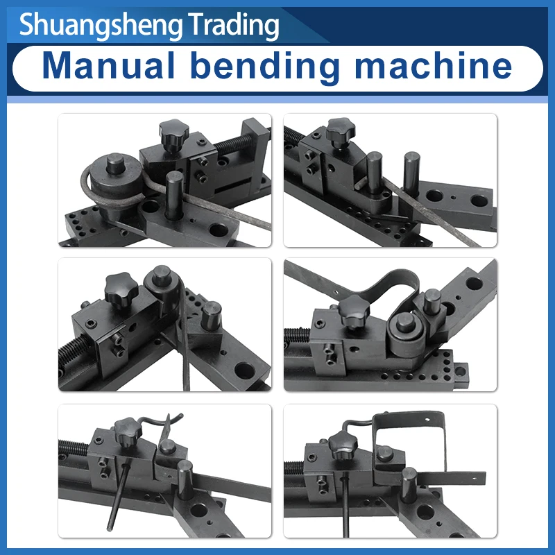 Manual Bending Machine Gardening Bending Tool Home DIY Tool Round Bar Steel Bar Universal Machine