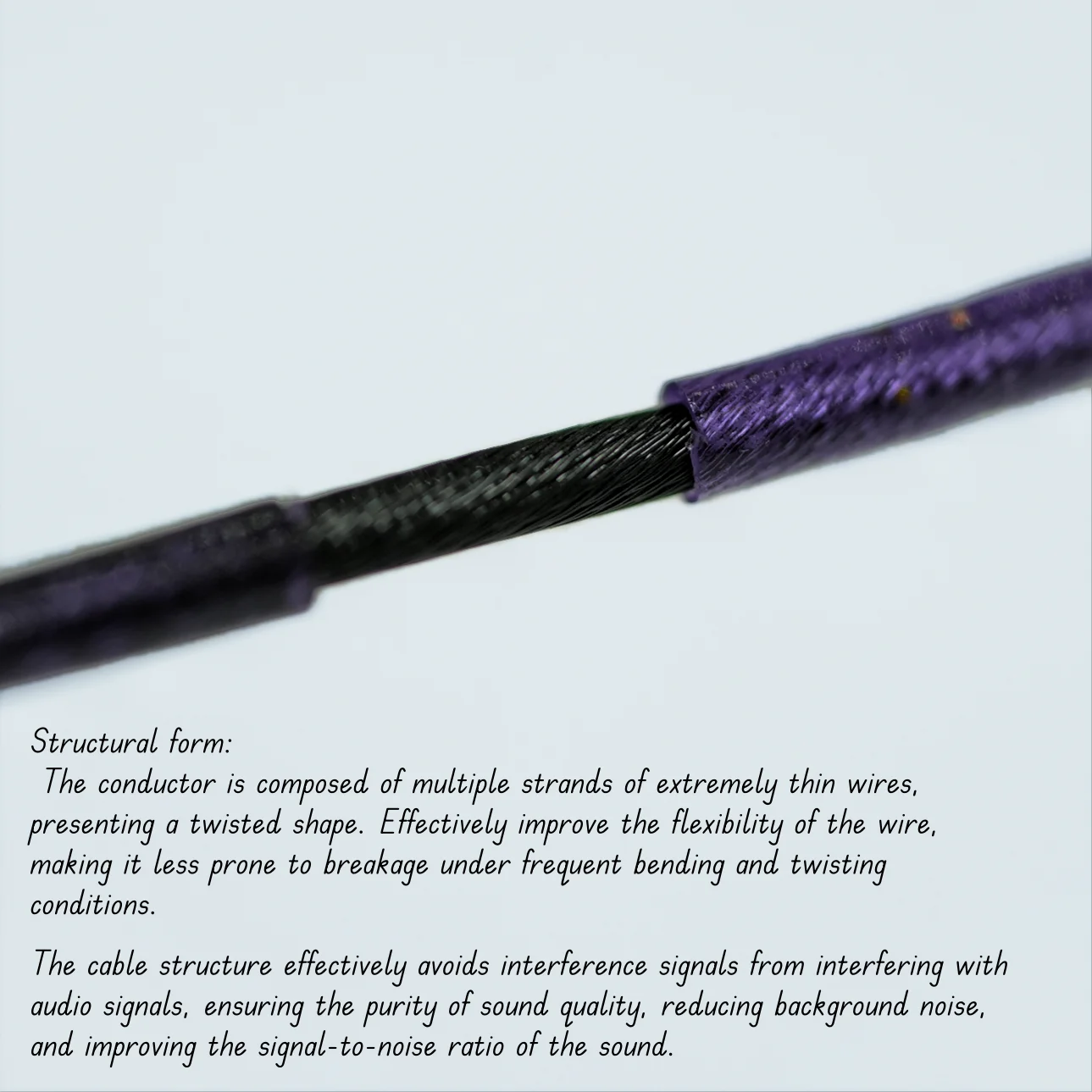 ZiSin-331 HIFI earphone upgrade cable aluminum foil fiber